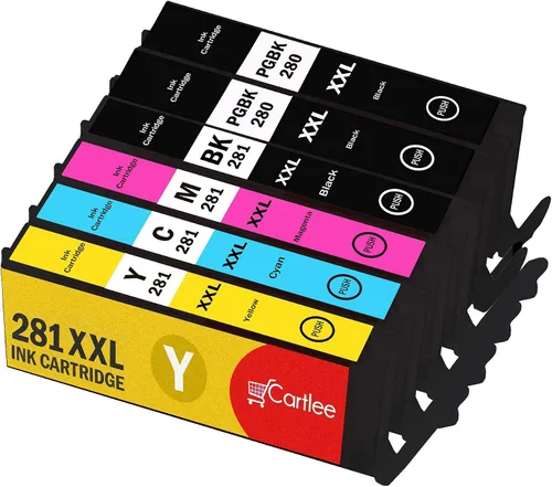 Miniatura 6 de Cartlee 6 cartuchos de tinta compatibles para PGI-280XXL CLI-281XXL 280 XXL 281XXL para Canon Pixma TS8100 TS8120 TS8200 TS8222 TS8220 TS8300 TS8320