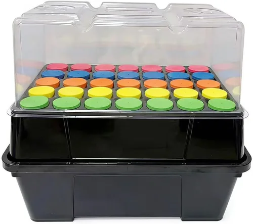 Miniatura 6 de Máquina Clonadora Aeropónica, Máquina de Clonación de 35 Espacios para Kit de Enraizamiento de Corte y Germinación Usando Insertos de Clon