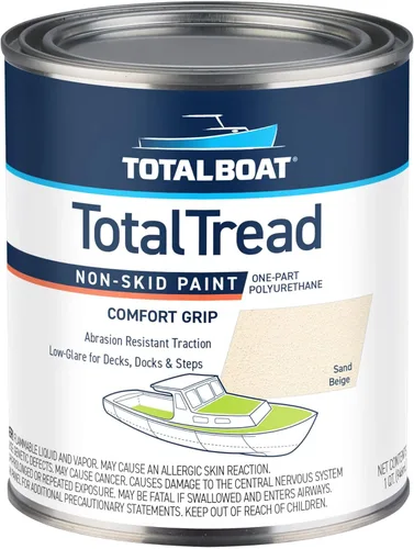 Miniatura 14 de TotalBoat TotalTread - Pintura antideslizante para cubierta, revestimiento de tracción antideslizante de grado marino para barcos, madera, fibra