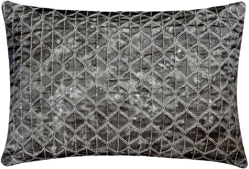 Miniatura 23 de The HomeCentric Funda de almohada lumbar decorativa gris de 12 x 20 pulgadas, encaje de yute y lino, yute, almohada oblonga de lentejuelas hechas a