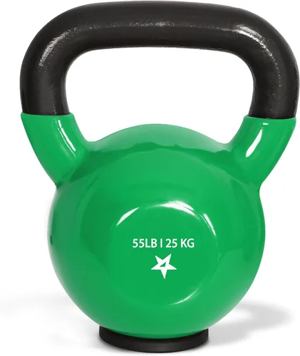 Miniatura 11 de Yes4All Juego de pesas rusas con base de goma, pesas rusas para mujer, pesas rusas de entrenamiento de fuerza (10-65 libras)
