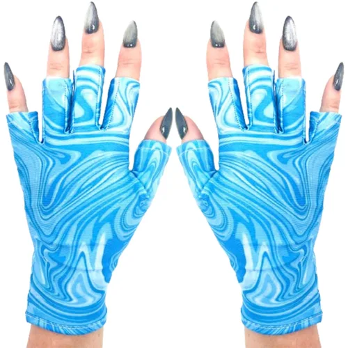 Miniatura 36 de ManiGlovz - Guantes de uñas originales con protección UPF 50+ UV Guantes de manicura de gel y guantes anti UV sin dedos para mujeres Se pueden