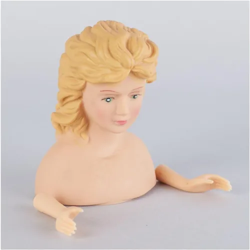 Miniatura 4 de Factory Direct Craft - Juego de 6 adornos de vinilo de cabello rubio con cabeza y brazos para muñecas, adornos de árbol de ángel, adornos de Navidad