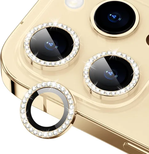 Miniatura 49 de Protector de Lente de Cámara Bling para iPhone 17 Pro / 17 Pro Max, Anillo de Metal con Diamante Individual con Dureza 9H, Protector de Pantalla