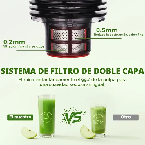 Miniatura 6 de Cold Press Juicer, 5.5inch Wide Feed Chute Slow Juicer Machine, Masticating Juicer for Whole Vegetables & Fruits, Black