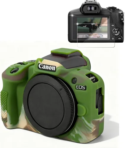 Miniatura 7 de Funda para Cámara Canon EOS R100, Funda Protectora de Silicona Suave, Antiarañazos, Funda Ajustada Delgada con Protector de Pantalla, Accesorios