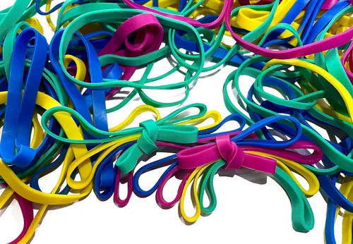 Bandas de goma, tamaño 32 (3 x 1/8 pulgadas), bandas de goma sin látex de colores, banda de goma elástica, suministros de oficina, bandas elásticas