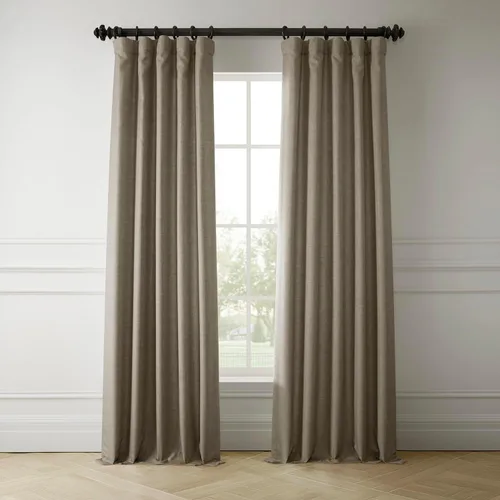 Miniatura 12 de HPD Half Price Drapes Cortinas italianas de lino sintético de 84 pulgadas de largo, cortinas de oscurecimiento para dormitorio y sala de estar, 50 x