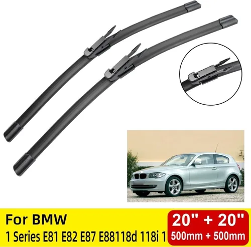Miniatura 2 de Limpiaparabrisas delantero compatible con BMW Serie 1 E81 E82 E87 E88118d 118i 120i 120d 123d 125i 128i 135i 116i 2004-2011