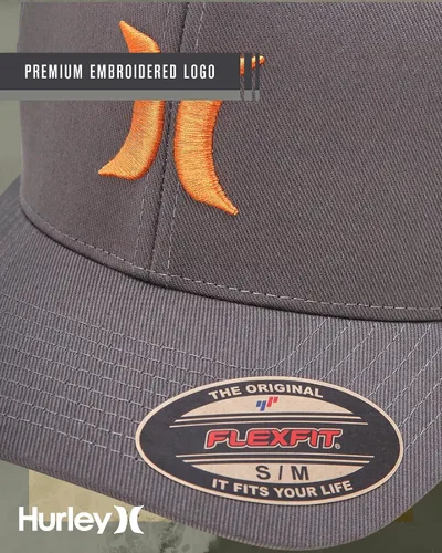 Miniatura 20 de Hurley Gorra de béisbol para hombre - Flexfit - Gorras de béisbol ajustadas para hombre (tamaños: S-XL)