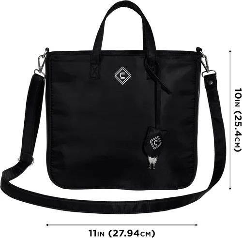 Miniatura 2 de Allen Company Bolso cruzado casual para niñas con pistolas de aventura bolso de transporte oculto con bloqueo bolso ambidiestro negro