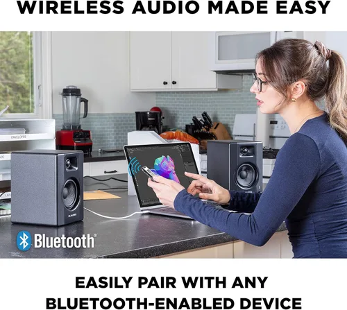 Miniatura 6 de Numark Mixtrack Platinum FX DJ Controller y M-AUDIO BX3 Par de monitores Bluetooth Studio para grabación de estudio, producción de música