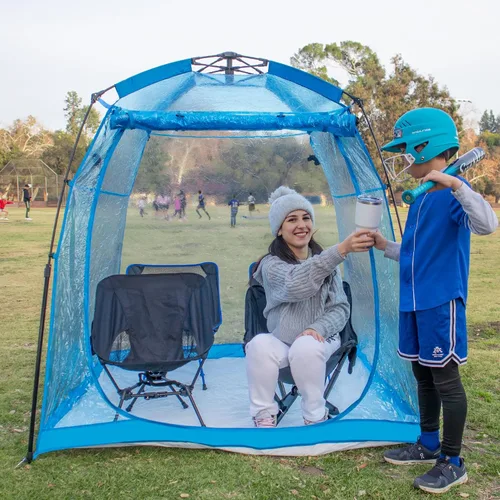 Miniatura 17 de All Weather Proof Pod Sports Tent,Outdoor Weather Tent Sports Pod Pop Up Shelter with Sealed Floor,Clear Tent for Sport Event,Camping,Fishing 8
