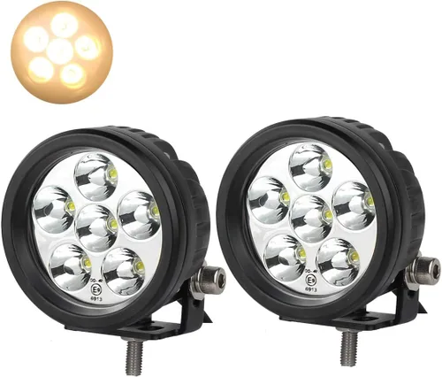 Miniatura 8 de Lightronic Luces LED redondas de 3.5 pulgadas para todo terreno, 6000 K blanco frío, haz de inundación ancho, luz de marcha atrás y respaldo