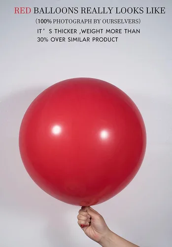 Miniatura 3 de 15 globos grandes de 24 pulgadas, globos surtidos grandes, de látex grueso, resistente, redondos, grandes, gigantes, grandes, grandes, grandes