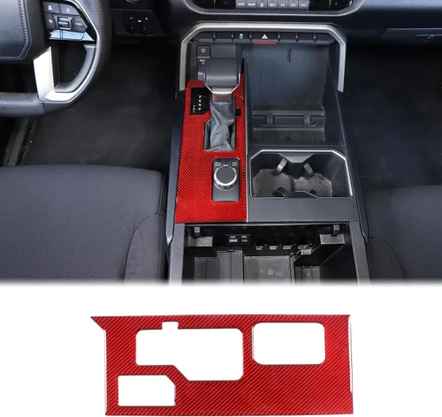Miniatura 9 de Aunginsy Cubierta de Adhesivo del Panel de la Perilla de Cambios de la Caja de Control Central Compatible con Toyota Tundra/Sequoia 2022-2024 Coche