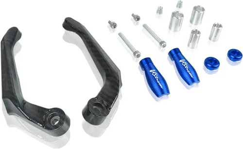 Miniatura 8 de Protector universal de palanca de freno para manillar de motocicleta con logotipo de 7/8 pulgadas 0.866 in para Suzuki V-Strom 600 1000 DL1000 Negro