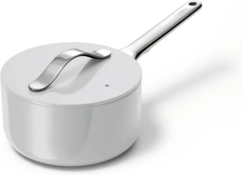 Miniatura 17 de Caraway Sartén antiadherente de cerámica con tapa (3 cuartos de galón), no tóxico, sin PTFE ni PFOA, apto para horno y compatible con todas