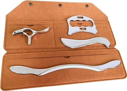 Miniatura 8 de BYYDDIY Kit de herramientas de raspador muscular Gua Sha de acero inoxidable, herramienta de masaje raspador, herramientas raspadoras de masaje
