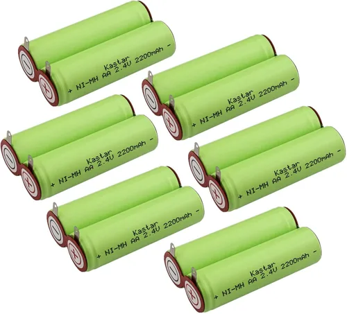 Miniatura 7 de Kastar Paquete de 3 baterías de repuesto de 2.4 V 2200 mAh Ni-MH para irrigador dental de agua GP130AAHE2B1H 2SBT, hilo dental de agua WP-450