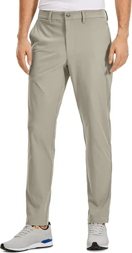 CRZ YOGA Pantalones de golf cómodos para todo el día, tallas 303234 pulgadas de hombre, secado rápido, ligeros, con bolsillos, casuales