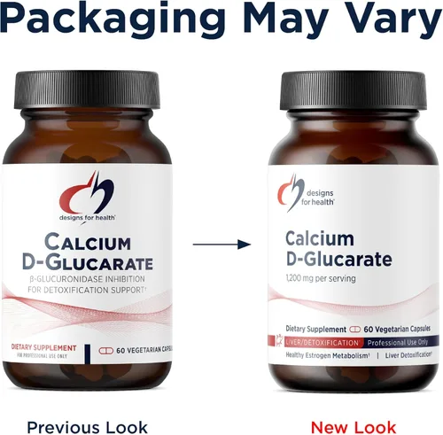 Miniatura 4 de Designs for Health D-glucarato de calcio - 1200 mg CDG para apoyo hepático - Desintoxicación + suplemento de apoyo hormonal saludable para hombres +