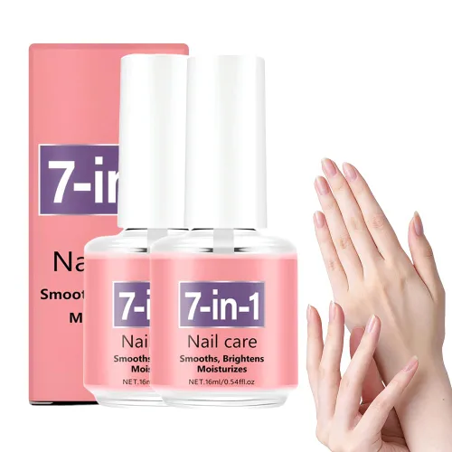Miniatura 7 de Esmalte de uñas de secado rápido, aceite de queratina 7 en 1 para el cuidado de uñas de secado rápido, aceite de fortalecimiento de uñas de secado
