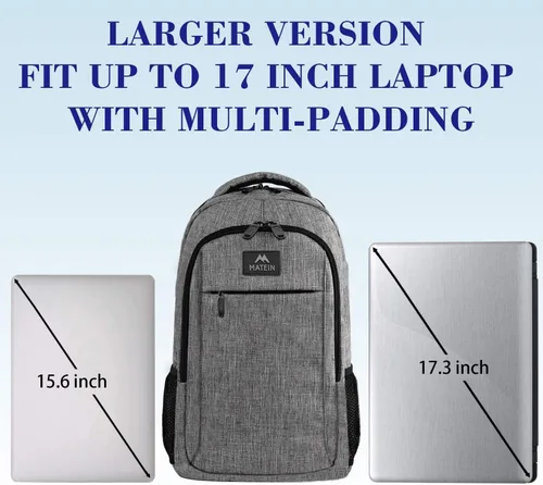 Miniatura 3 de Mochila para portátil de viaje, para negocios, antirrobo, delgada, duradera, con puerto de carga USB, resistente al agua, para colegio, para mujeres