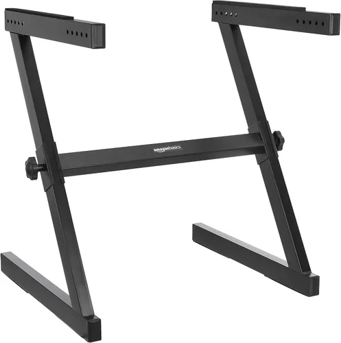 Miniatura 5 de Amazon Basics Soporte para teclado y piano, altura ajustable, portátil en forma de X simple, negro