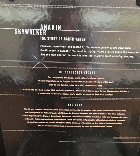 Miniatura 3 de Anakin Skywalker con libro de tapa dura Star Wars Masterpiece Edition