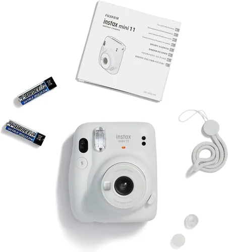 Miniatura 6 de Fujifilm Cámara de película instantánea Instax Mini 11 con exposición automática y flash, lente Fujinon de 2.362 in con espejo selfie, visor óptico
