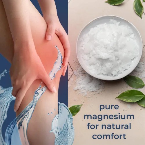 Miniatura 3 de Natural Elephant Copos de baño de magnesio del Mar Muerto Tamaño de viaje de 8 oz (227 g) Remojo de cloruro de magnesio puro para cuerpo y pie