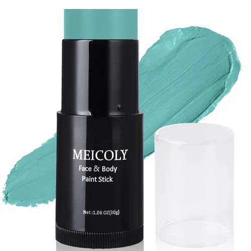 Miniatura 15 de MEICOLY Barra de Pintura Facial y Corporal Naranja (29.99 g), Crema para Cara de Halloween, Efectos Especiales SFX de Calabaza y Tigre, Negro