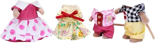 Miniatura 3 de E-TING Conjunto familiar, dulce madre e hija, genial juego de vestir para la familia de padre e hijo para la serie Town de 3 pulgadas y 2.25 pulgadas