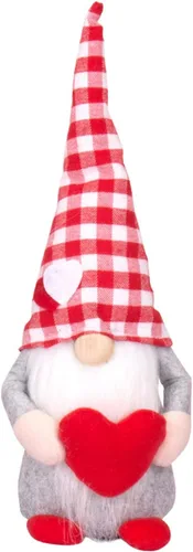 Miniatura 11 de Ochine Decoraciones de peluche de gnomo para el día de San Valentín, decoración del día de San Valentín, elfo escandinavo, sueco, Tomte, Navidad