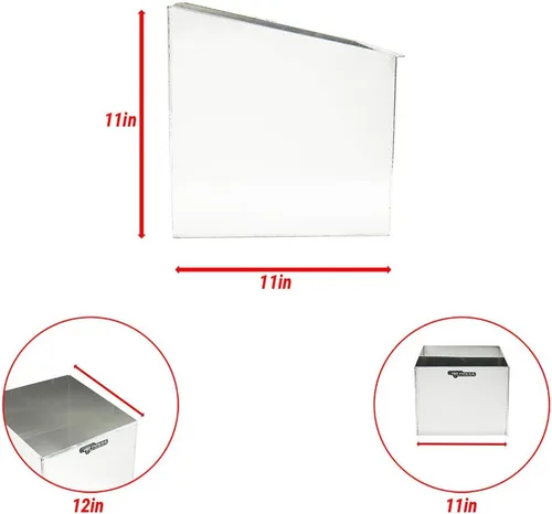 Miniatura 6 de Pit Posse Soporte individual de aluminio 429 para jarra de combustible, fabricado en Estados Unidos, remolque cerrado de carreras, tienda plateado