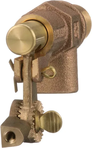 Miniatura 6 de Watts Serie 500 Válvula de flotador de bronce resistente de 1/2", entrada roscada NPT hembra, Montaje en pared de tanque, Brida mecanizada, Brazos