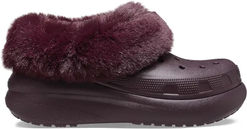 Miniatura 5 de Crocs Zapato clásico unisex con forro Furever Crush para adultos Cerezo oscuro