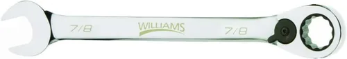 Miniatura 17 de Williams JHW1210RC Llave Combinada SAE de Trinquete Reversible de 12 Puntos, con Acabado Cromado de Alto Pulido - 5/16 Pulgadas