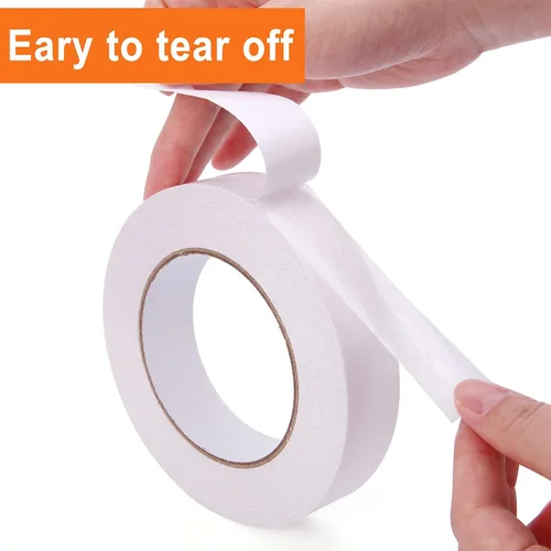Miniatura 5 de 2 rollos de cinta adhesiva de doble cara, dos tamaños diferentes de cinta adhesiva de doble cara, ideal para manualidades y artes, álbumes