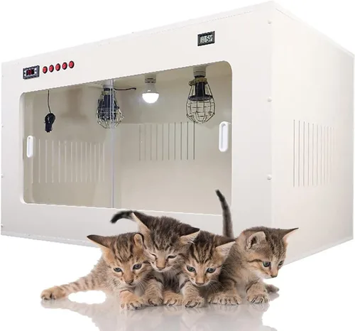Caja de cría de animales domésticos recién nacidos, caja inteligente de incubadora de temperatura constante, temperatura y humedad ajustables,