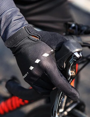 Miniatura 6 de LAMEDA Guantes de bicicleta de montaña para hombre, 0.197 in, EVA gruesos, guantes de ciclismo de dedo completo, guantes de bicicleta ligeros