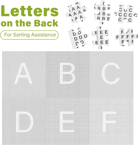 Miniatura 6 de BenBen Rompecabezas de 1000 piezas para adultos, 25 espirales de Fibonacci en la naturaleza, rompecabezas con letras en la parte posterior