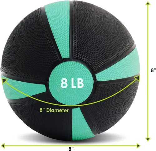 Miniatura 3 de ProsourceFit Balón Medicinal Ponderado para Entrenamientos de Cuerpo Completo, 8 libras.