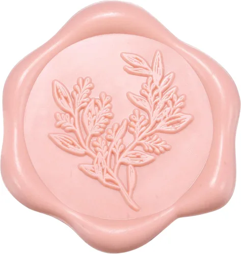 Miniatura 23 de Yoption Pegatinas de sello de cera de eucalipto, paquete de 50 pegatinas de sello de sobre autoadhesivas doradas antiguas para boda, fiesta