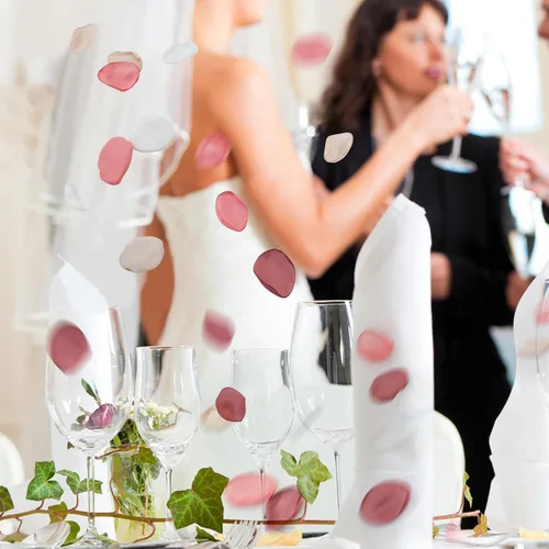 Miniatura 5 de 200 pétalos de rosa de seda para bodas, decoración de bodas, decoración de bodas, pétalos artificiales para propuestas, decoraciones románticas
