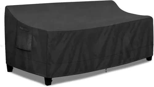 Miniatura 19 de PureFit Funda impermeable para sofá de exterior, funda para muebles de sofá de patio, funda de sofá biplaza de 2 plazas con ventilación de aire