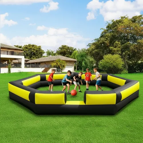 Miniatura 7 de Piscina inflable de pelotas Gaga de 17 pies con soplador integrado, piscina de pelotas Gaga grande y portátil para actividades en interiores