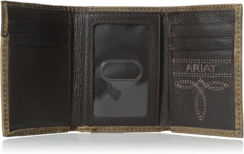 Miniatura 4 de ARIAT Botas bordadas tri-Fold Tan para hombre