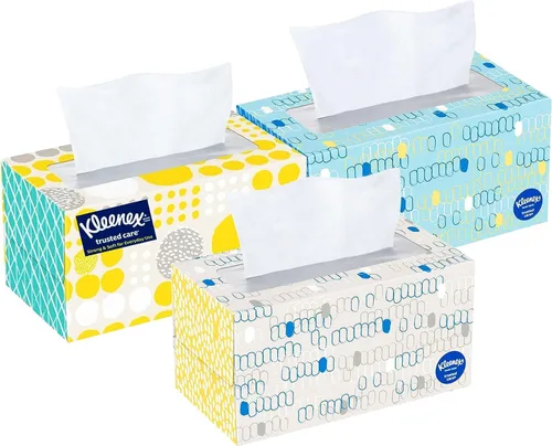 Miniatura 4 de Kleenex Pañuelos 230 unidades, 460 pañuelos faciales en total, 2 capas, paquete de 2 Azul